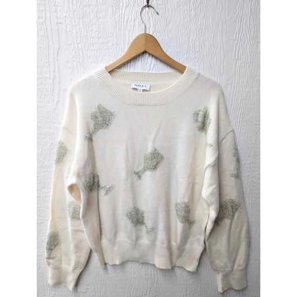 Gilli Sweaters - Gilli Champagne Glass Pullover Holiday Party Sweater Celebrate NYE Shower Medium